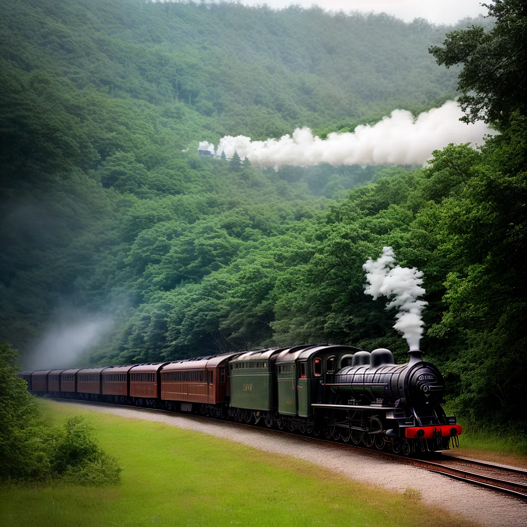 Viagem nos Trilhos dos Sonhos - Qual o Significado de Sonhar com Trem? 3 Fotos trem vapor floresta nevoa sonho