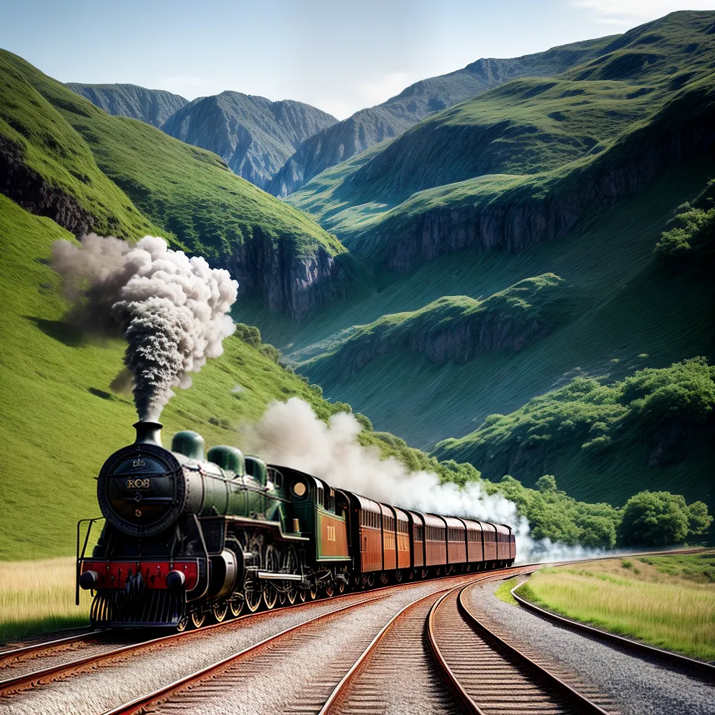 Trem de Emoções: Saiba o que significa sonhar com viagens de trem 4 Fotos trem vapor paisagem jornada vida