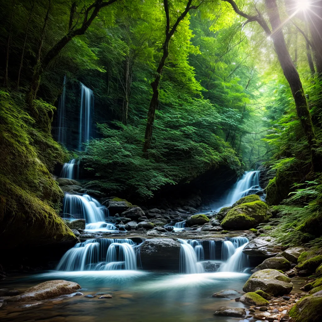 Significado de Sonhar com Trilha na Mata e Cachoeira Cristalina. 2 Fotos trilha cachoeira floresta autoconhecimento