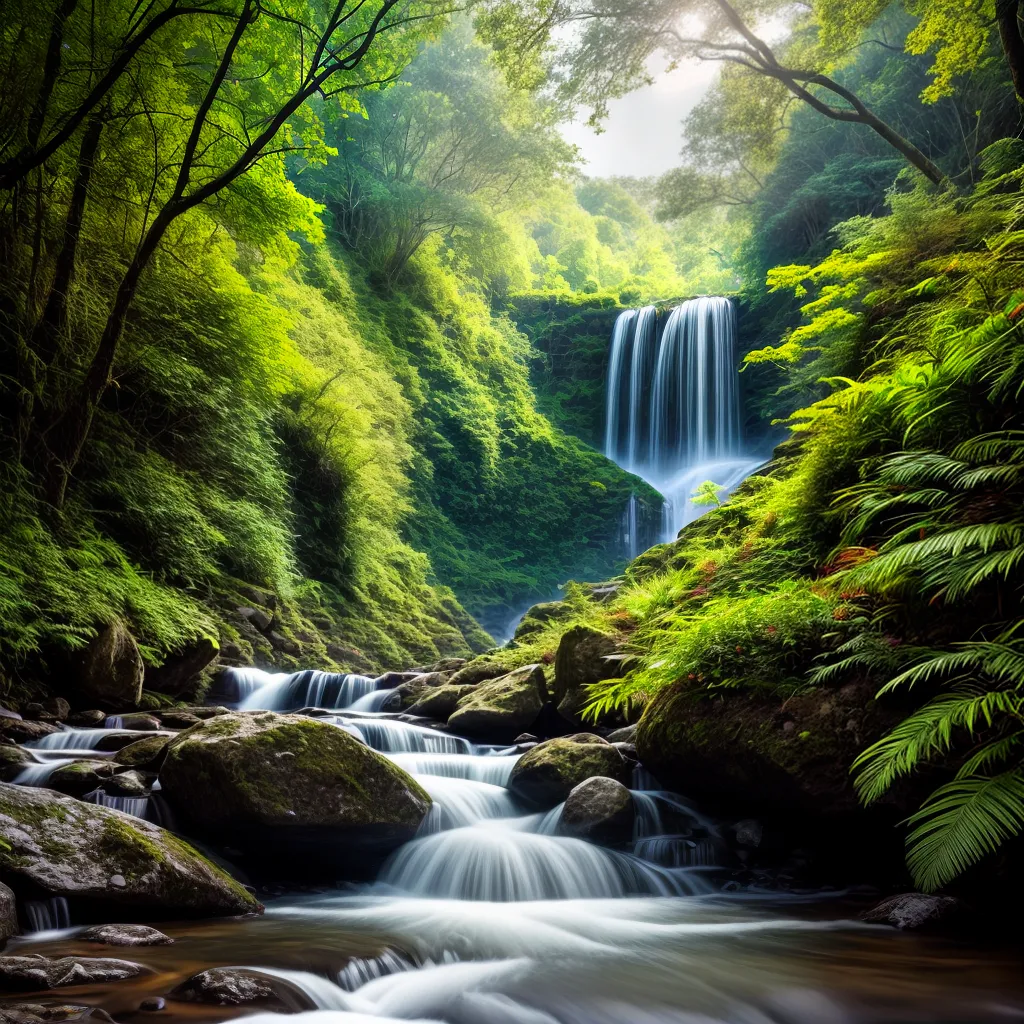 Fotos trilha cachoeira floresta germinar