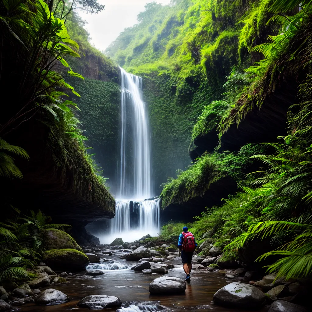 Fotos trilha cachoeira floresta misterio esmalteiro