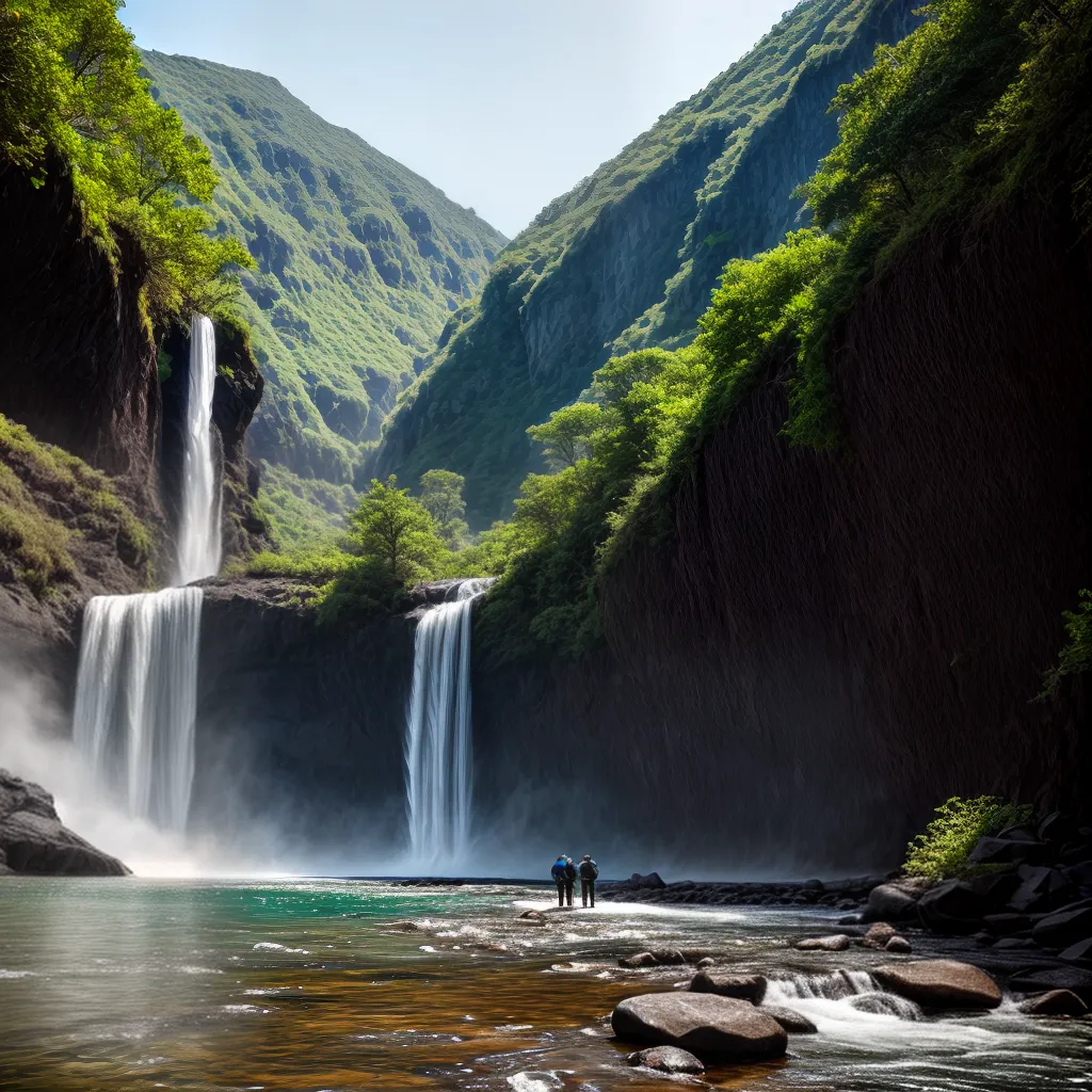Fotos trilha cachoeira grupo ajuda natureza