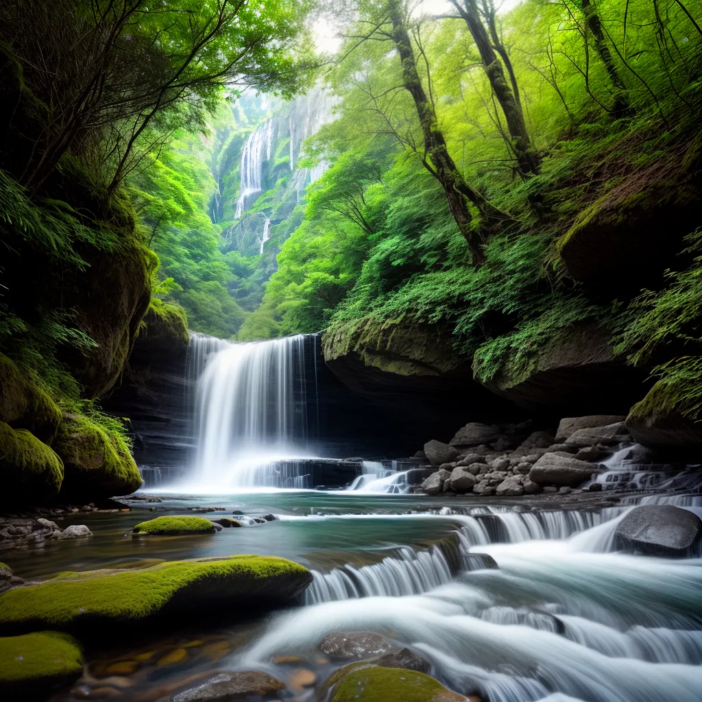 Fotos trilha cachoeira natureza serenidade