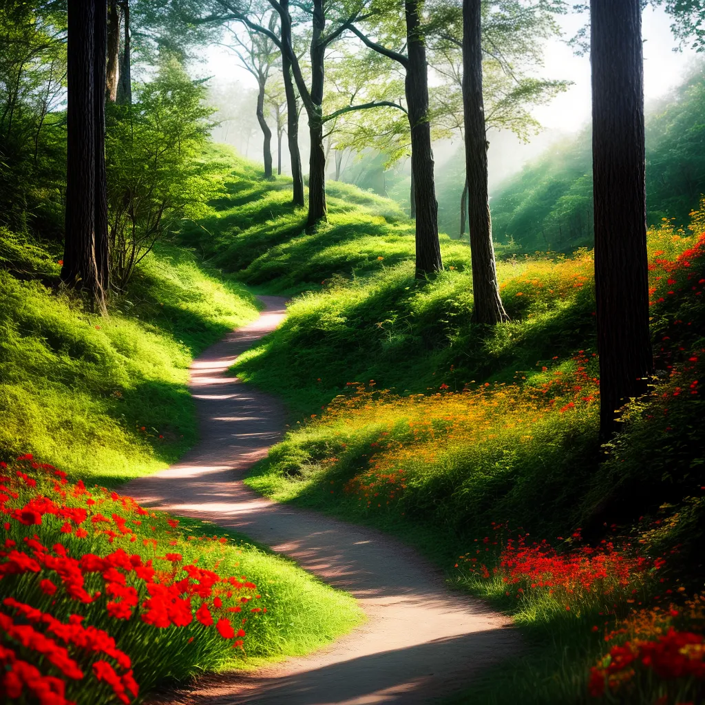 Descubra o Significado dos Sonhos de Flores Gloriosas nas Trilhas 4 Fotos trilha flores coloridas aspiracoes