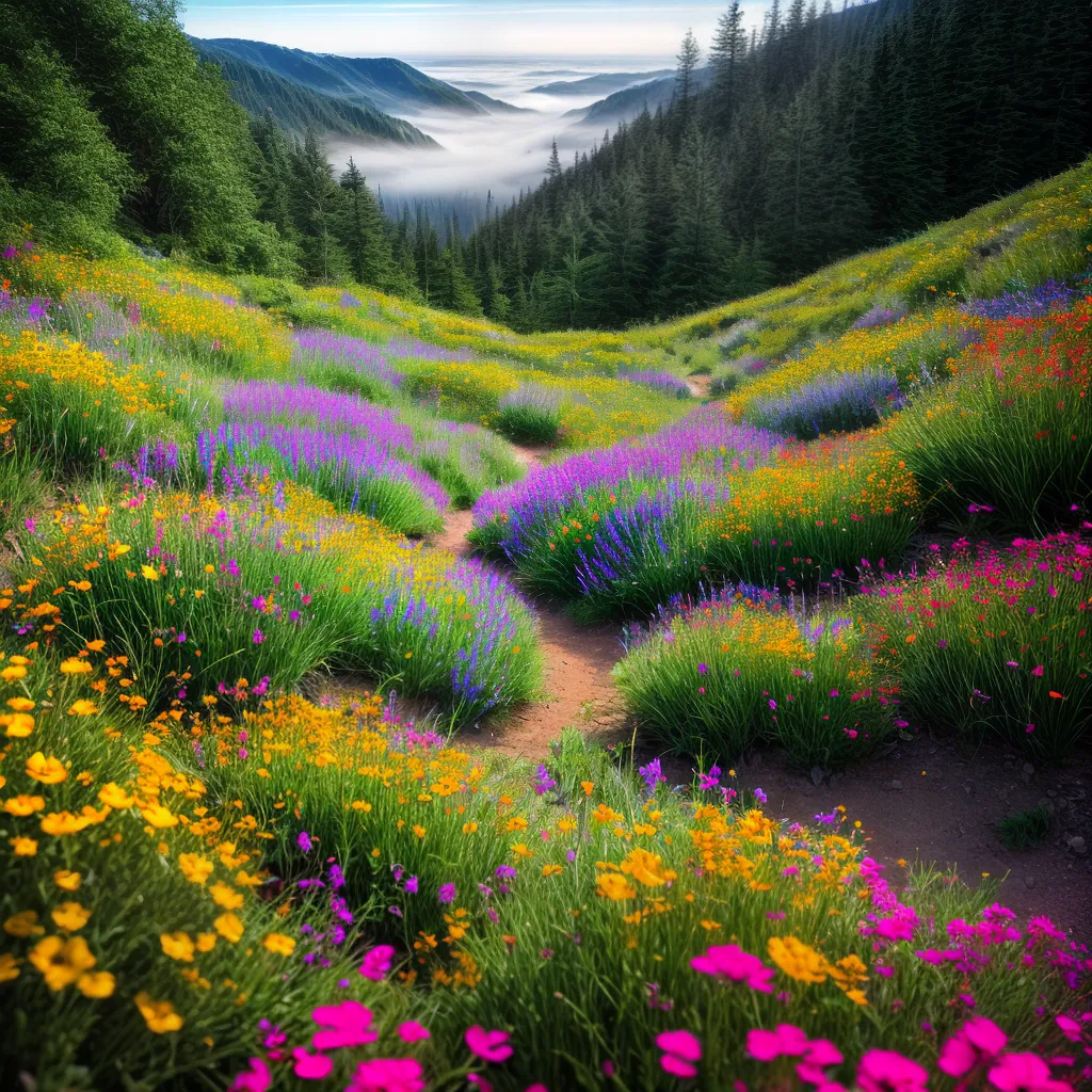 Descubra o Significado dos Sonhos de Flores Gloriosas nas Trilhas 5 Fotos trilha flores sol jornada esperanca