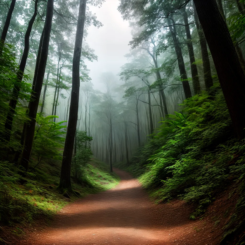 Seguindo Novos Rumos: Significado de Sonhar com Trilhas desconhecidas 6 Fotos trilha floresta altas arvores