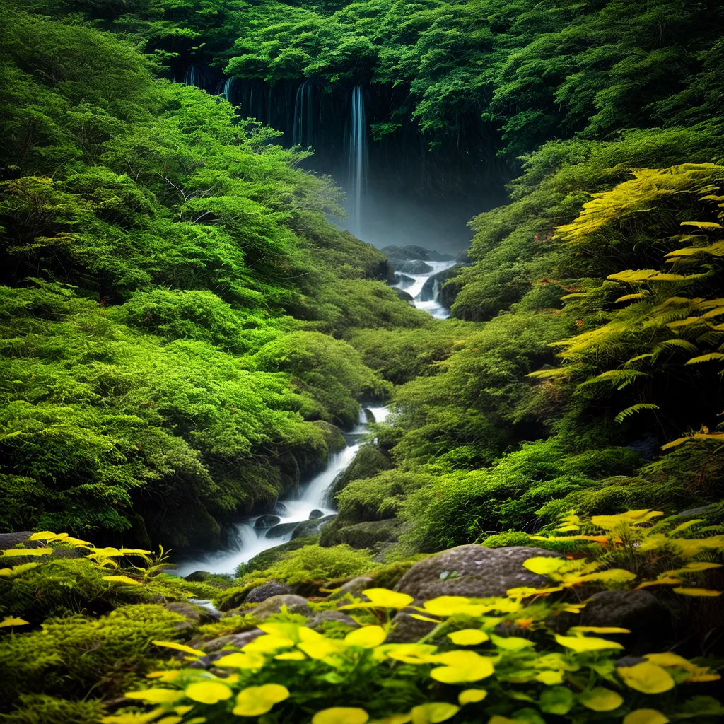 Título do blog: Descubra o Significado de Sonhar com o Vermelho Intenso em Trilhas e Cachoeiras 5 Fotos trilha floresta cachoeira arcoiris vermelho
