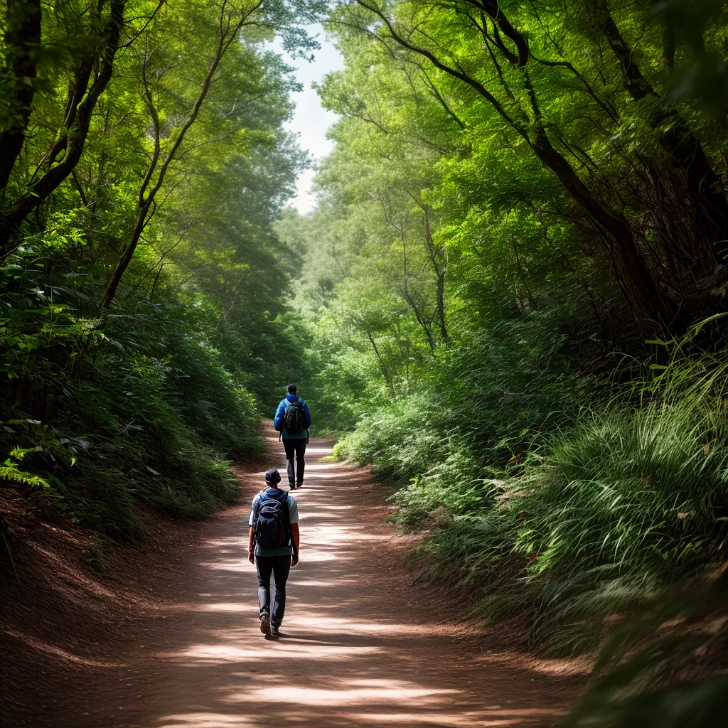 Fotos trilha floresta divergencia caminho