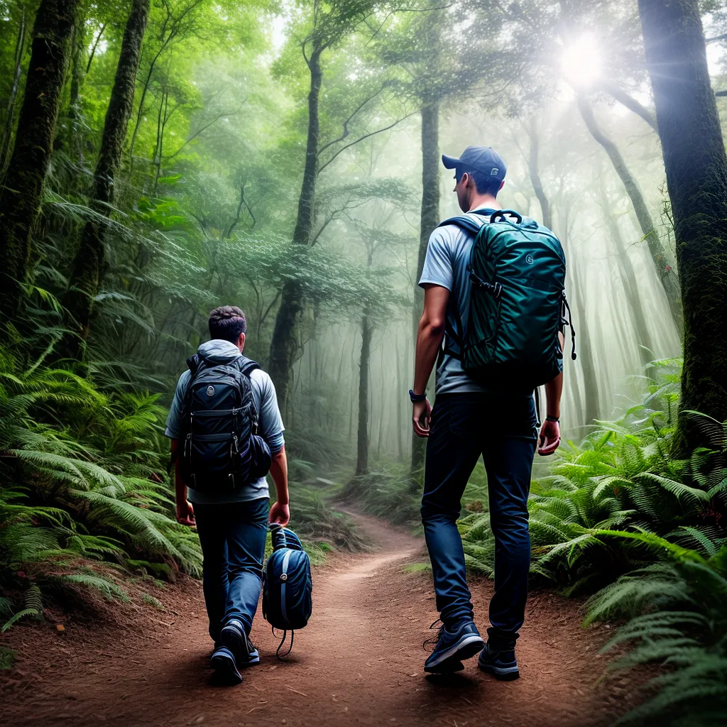 O Que Significa Sonhar com Aventuras Eco-Friendly? 5 Fotos trilha floresta garrafa solar