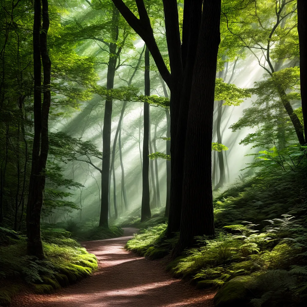 Descubra o Indubitável Significado de Sonhar com Trilhas 3 Fotos trilha floresta luz descoberta aventura