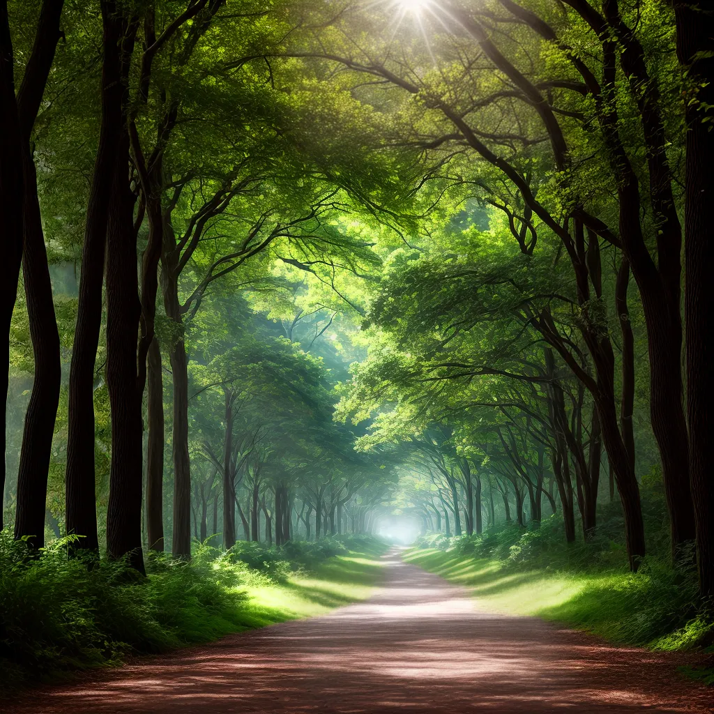 Saiba o Significado de Sonhar com Macadâmia e Trilhas. 3 Fotos trilha floresta macadamia sol dream