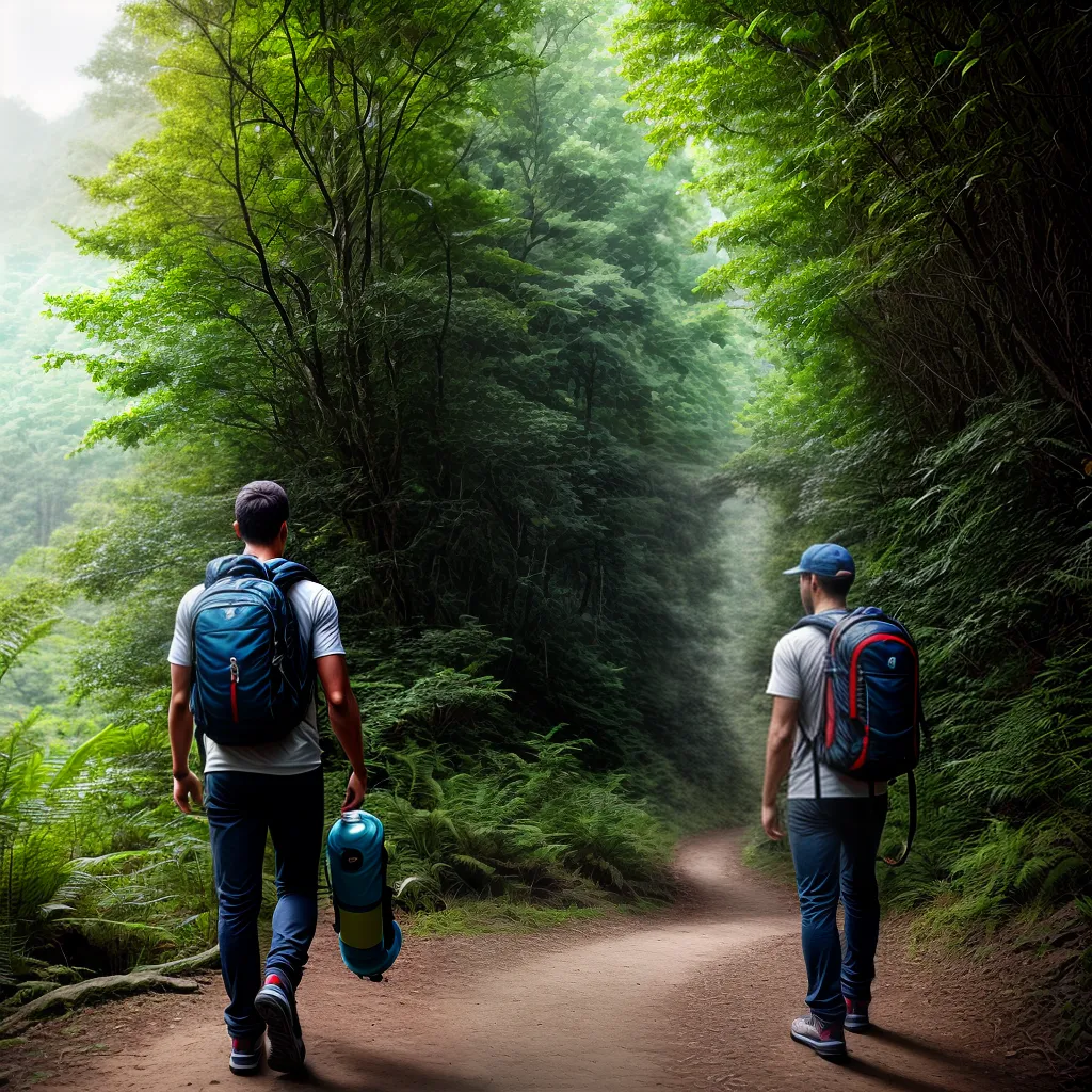 O Que Significa Sonhar com Aventuras Eco-Friendly? 4 Fotos trilha floresta mochila gente sustentavel
