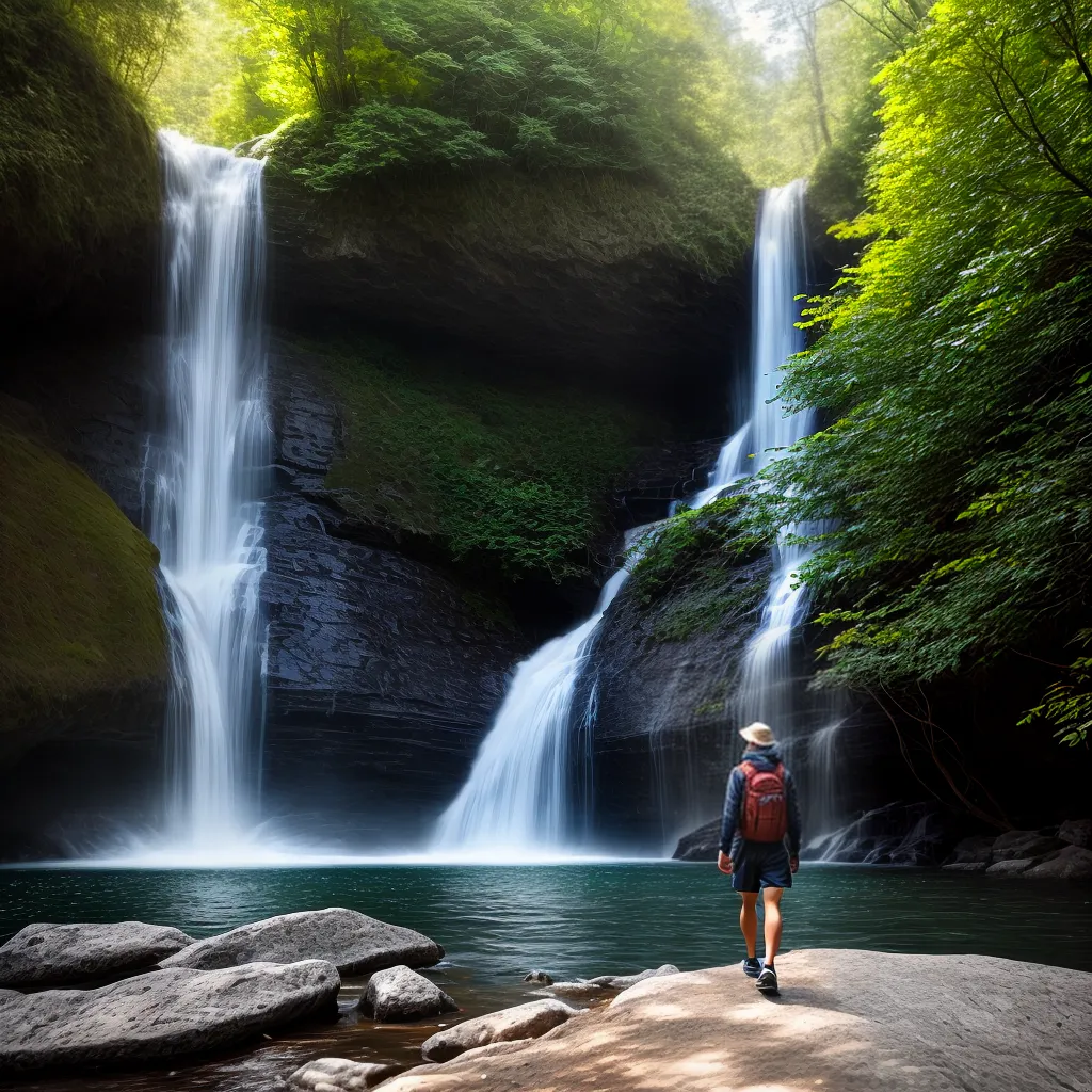 Significado dos sonhos em Trilhas e Cachoeiras: descubra o que sua mente quer lhe dizer ao dormir 2 Fotos trilha floresta queda agua mente aventureira