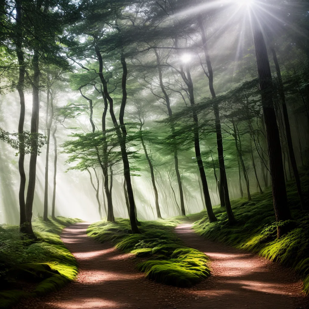 A trilha dos sonhos: decifrando seus significados e interpretações 3 Fotos trilha floresta sol sombra misterio