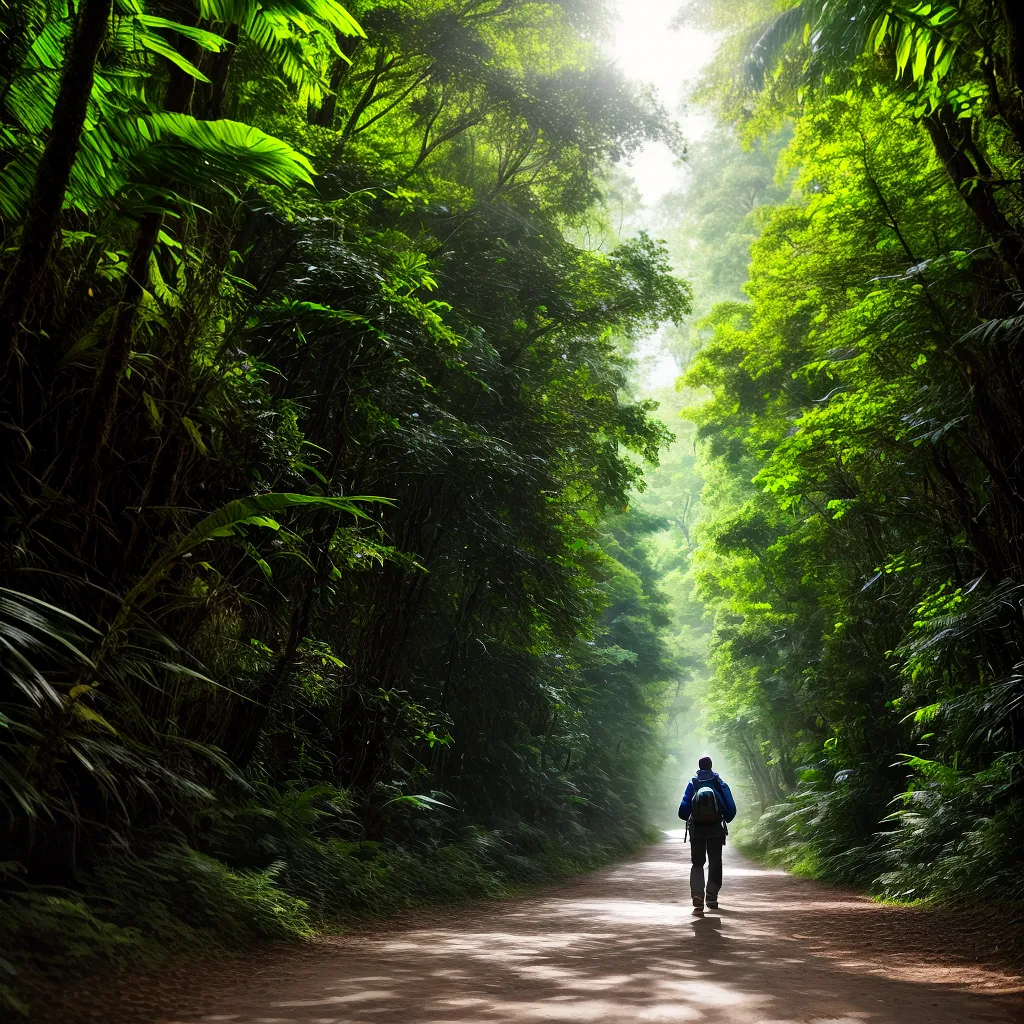 Ecoturismo: Descubra o Que Significa Sonhar com a Natureza 6 Fotos trilha floresta sol sorriso paz