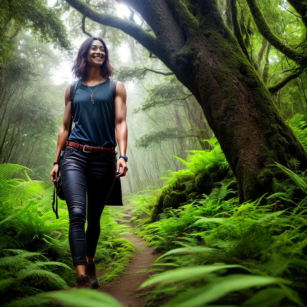 Conexão com a natureza: O que significa sonhar com turismo ecológico 5 Fotos trilha floresta sorriso natureza vida selvagem