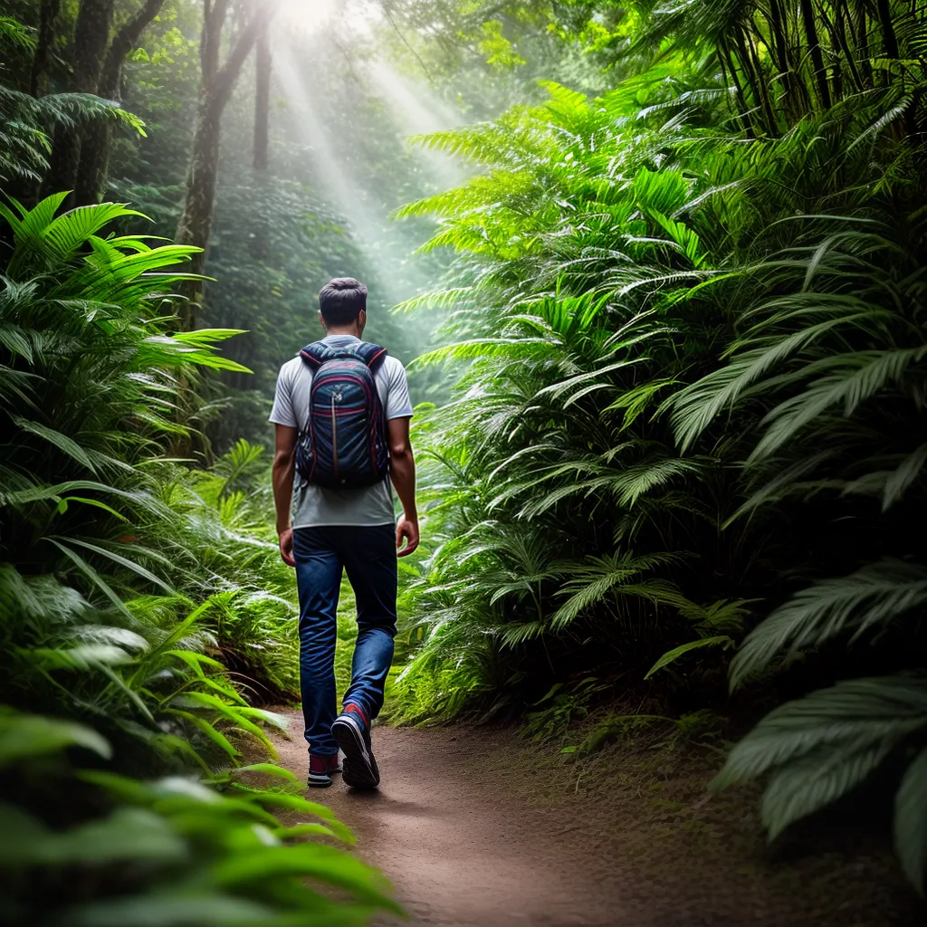 Ecoturismo: Descubra o Que Significa Sonhar com a Natureza 2 Fotos trilha floresta sorriso sol natureza