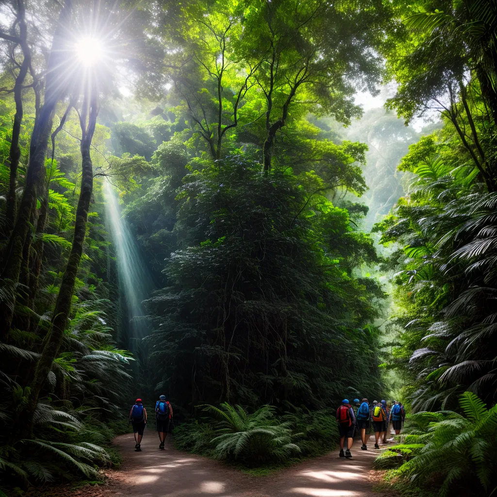 Fotos trilha floresta trekking sustentavel