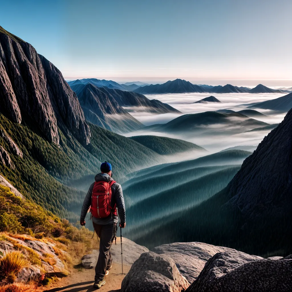 Fotos trilha mochila montanha vista aventura