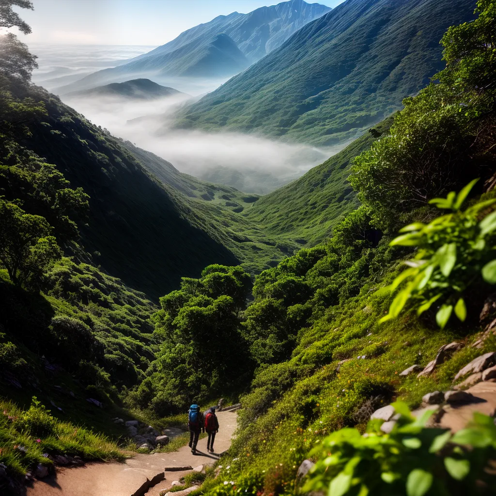 Conexão com a Natureza: Qual o Significado de Sonhar com Trilhas e Montanhas? 2 Fotos trilha montanha nevoa natureza