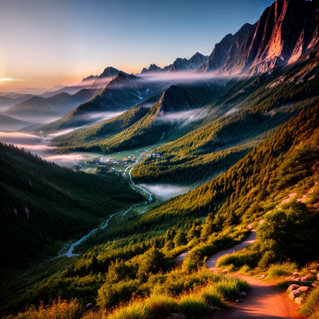 Conexão com a Natureza: Qual o Significado de Sonhar com Trilhas e Montanhas? 6 Fotos trilha montanha por do sol aventura