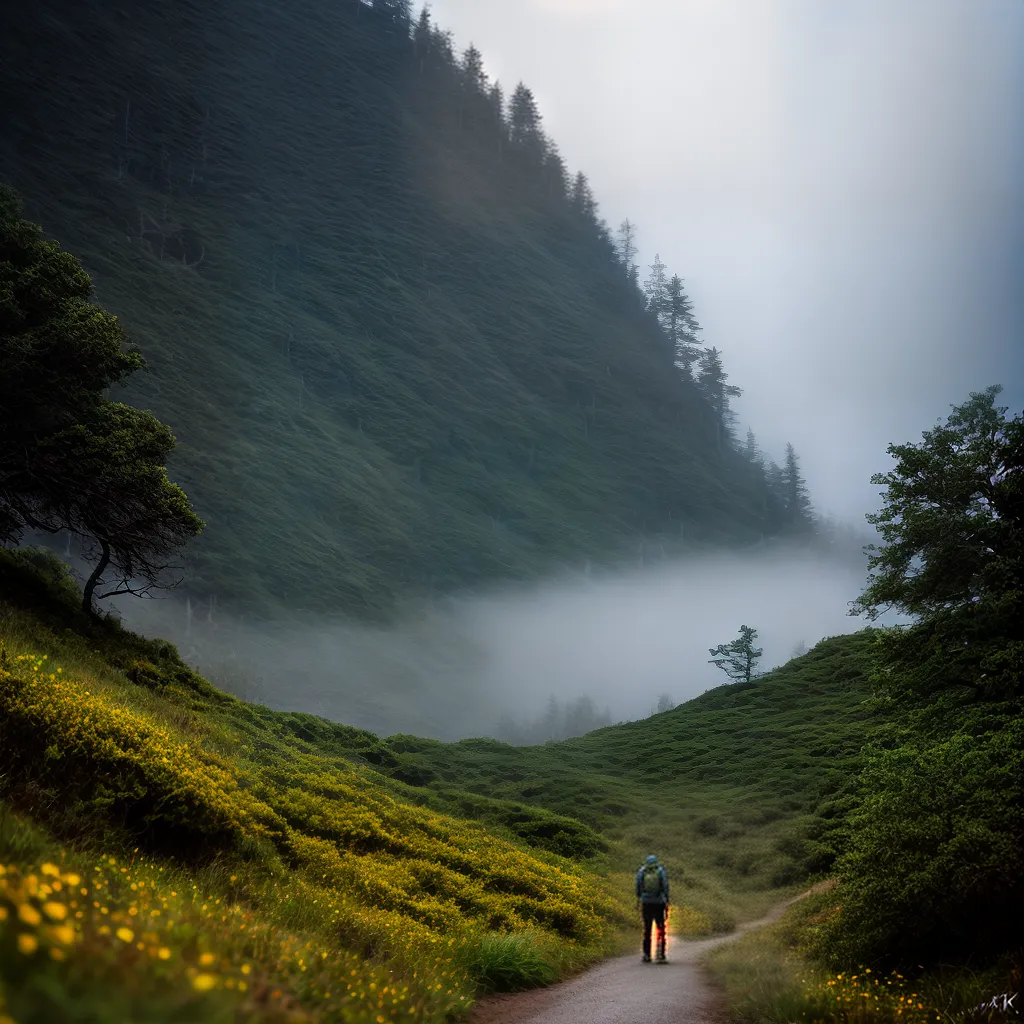 Descubra o Significado de Sonhar com Ventania na Trilha 6 Fotos trilha montanha vento equilibrio
