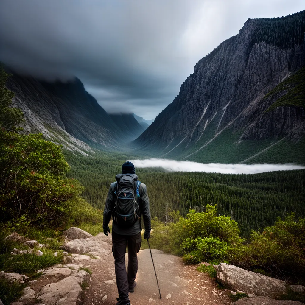 Descubra o Significado dos Sonhos com Caminhadas e Tempestades 2 Fotos trilha montanhas tempestade determinacao