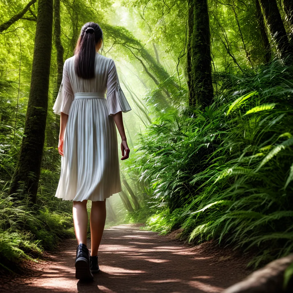 Trilhando a Felicidade: O que Significa Sonhar com Caminhada na Natureza? 6 Fotos trilha verde floresta sol felicidade