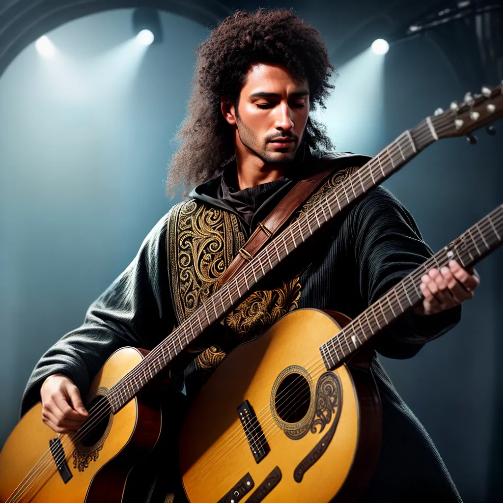 O Fascínio dos Trovadores: Interpretando o Significado de Sonhar com Menestréis 6 Fotos troubadour lira estrelas magia