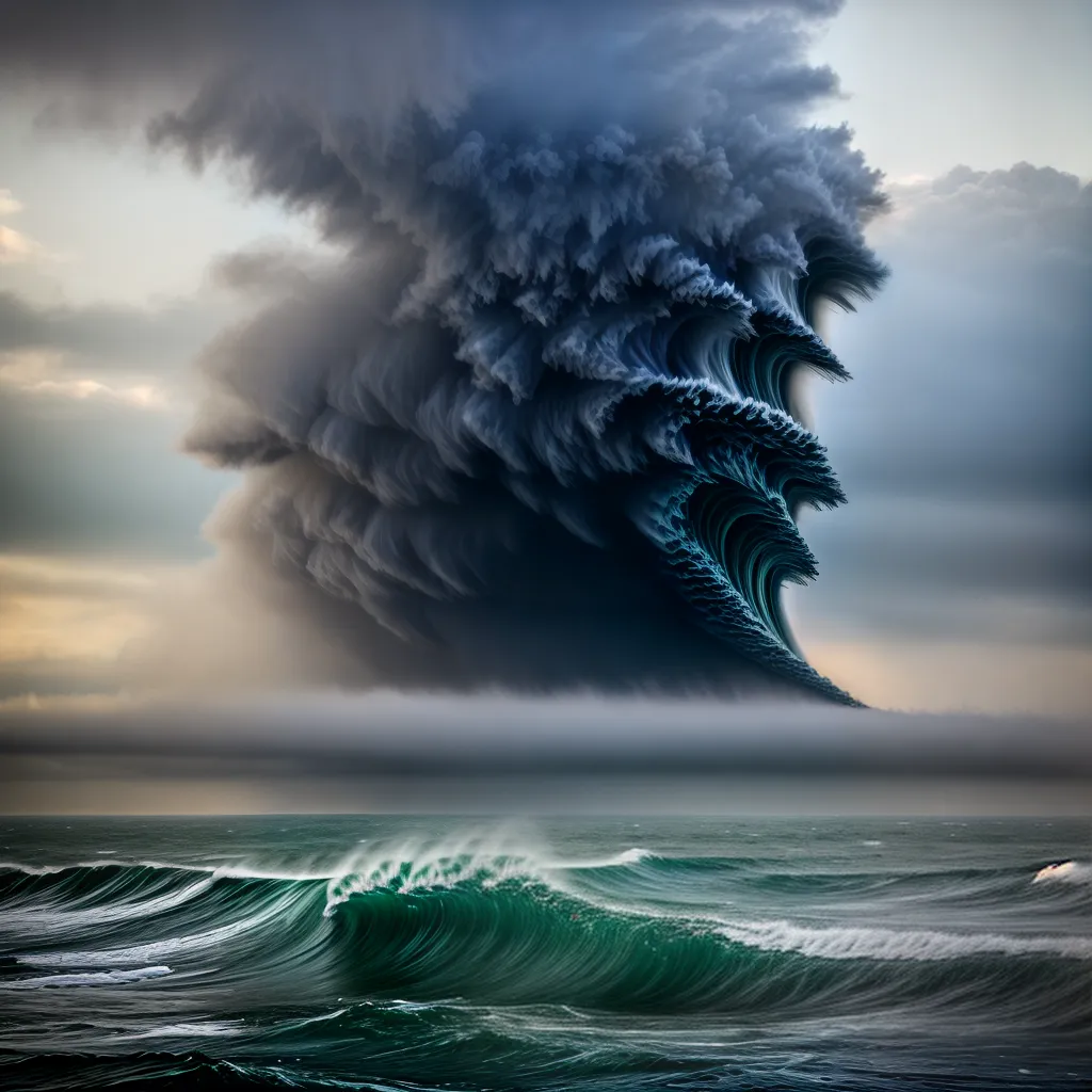 Descubra o Significado de Sonhar com Tsunami. 2 Fotos tsunami cidade onda poder destruicao