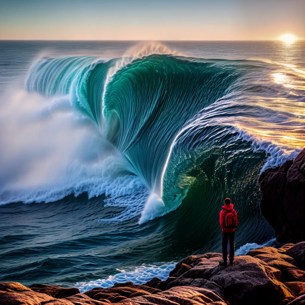 Onda gigante: o que significa sonhar com uma tsunami? 3 Fotos tsunami sonho medo praia onda