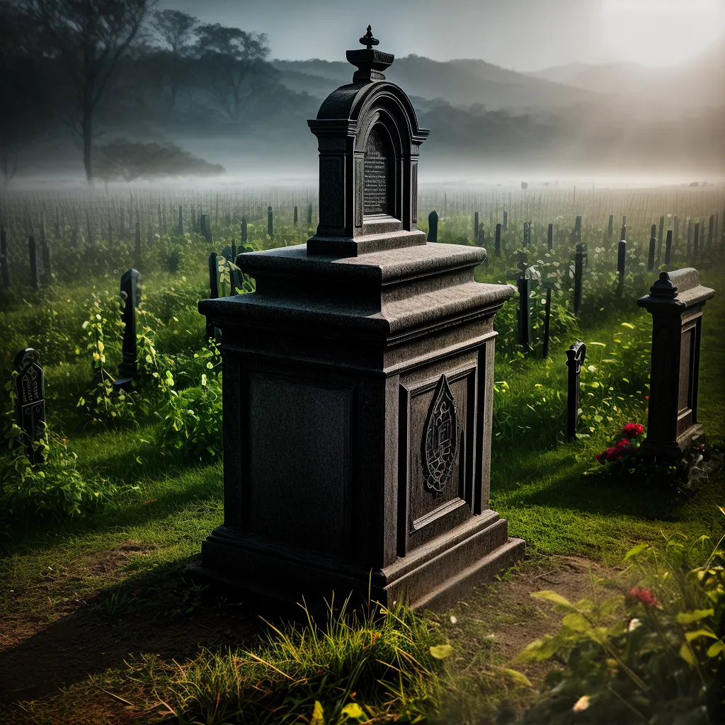 Fotos tumulo ornamentado morte sonhos