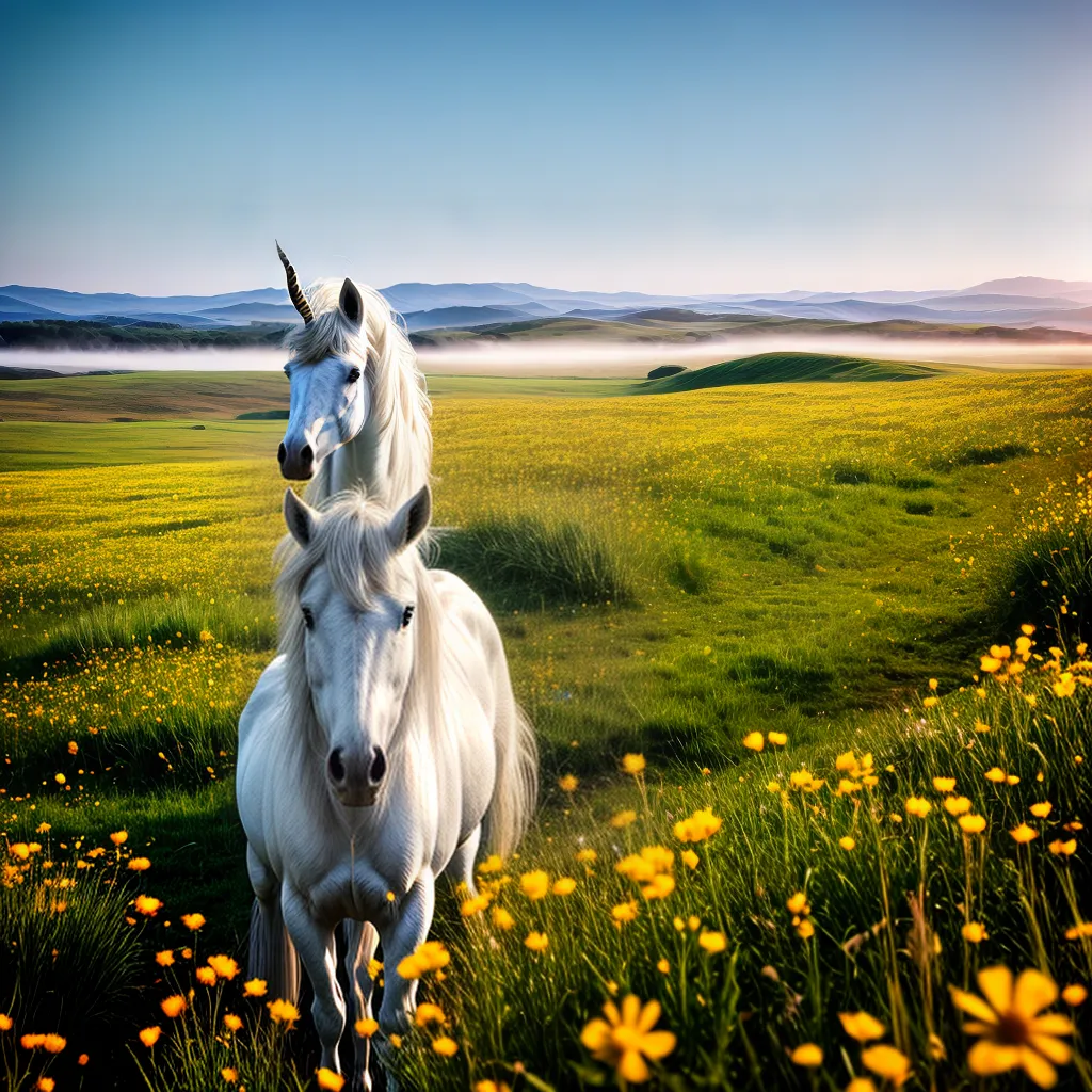 O Que Simboliza Sonhar com um Unicórnio? 4 Fotos unico campo flores brilho