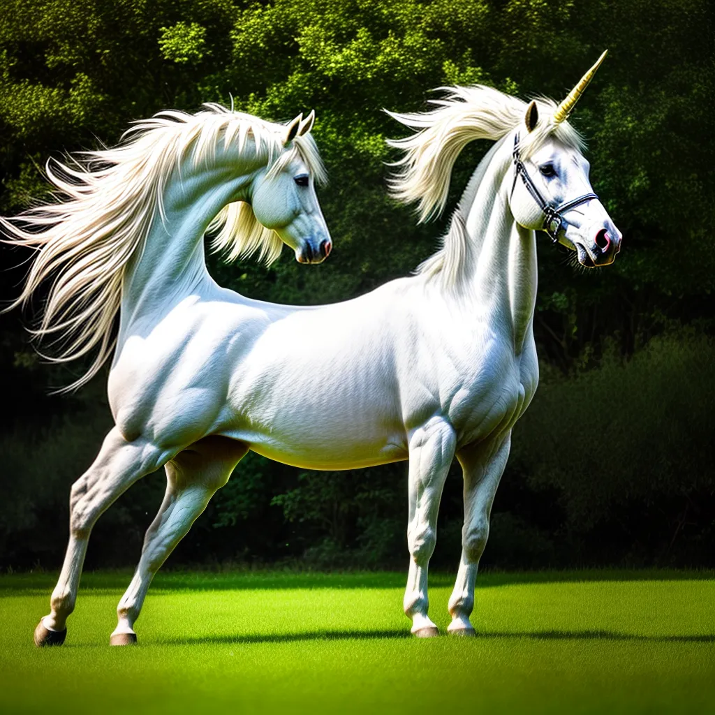 Unicórnio Branco: O Significado por Trás do Sonho 6 Fotos unicornio branco campo verde