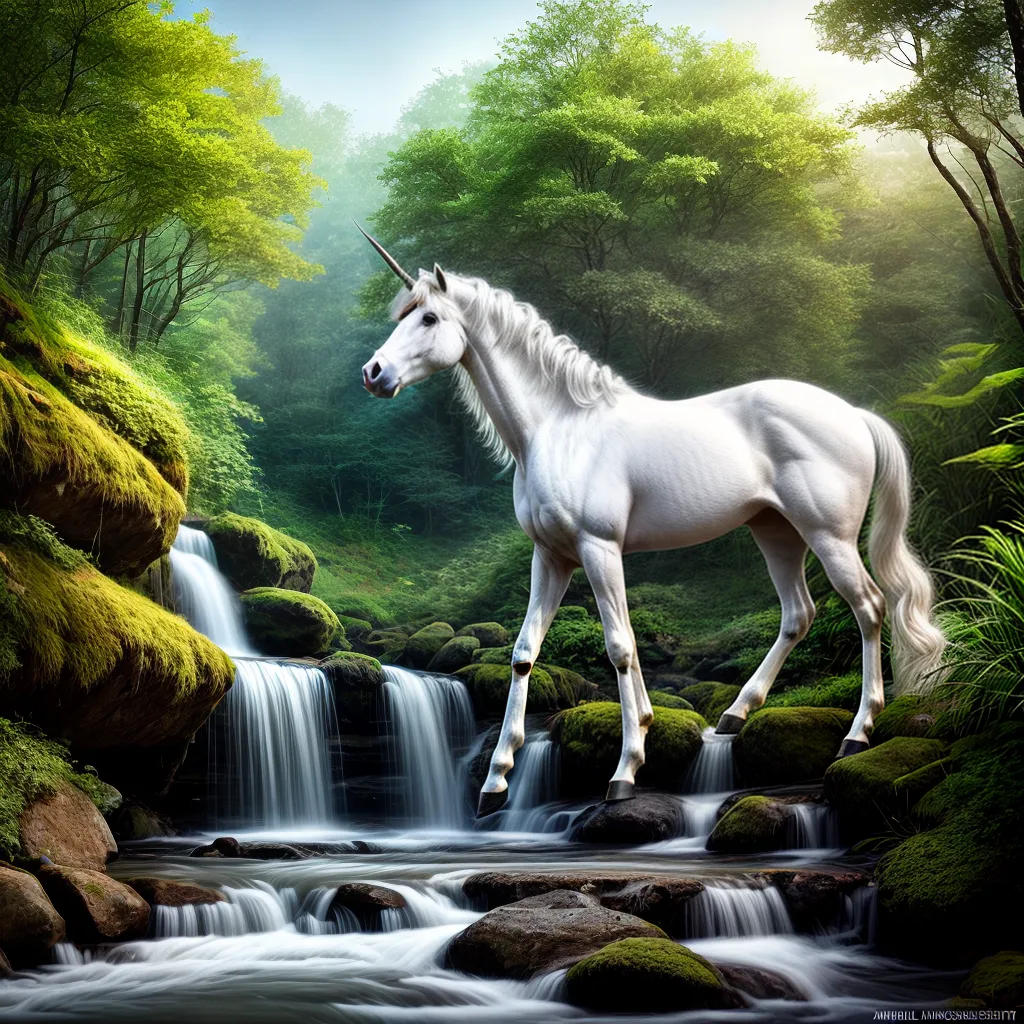 Unicórnio Branco: O Significado por Trás do Sonho 5 Fotos unicornio branco floresta magica 1