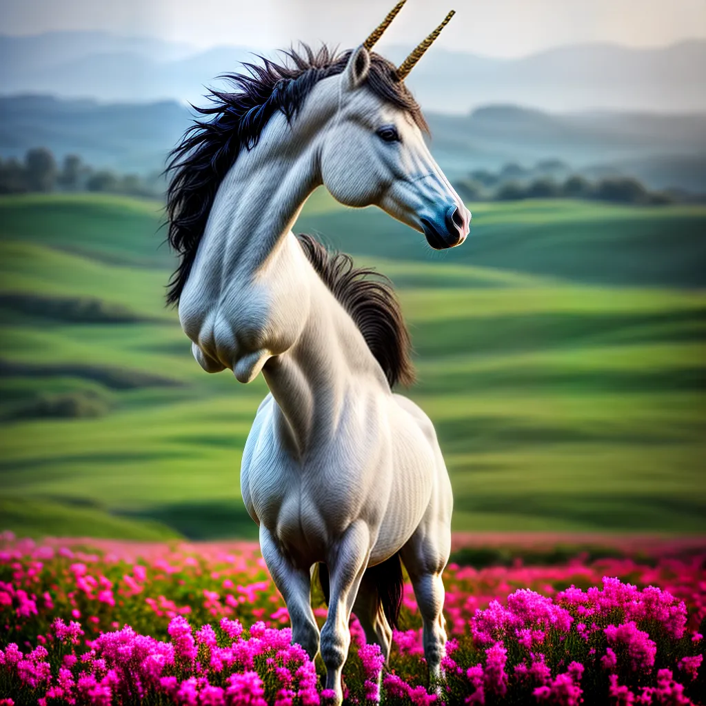O Que Simboliza Sonhar com um Unicórnio? 6 Fotos unicornio campo flores brilho 2