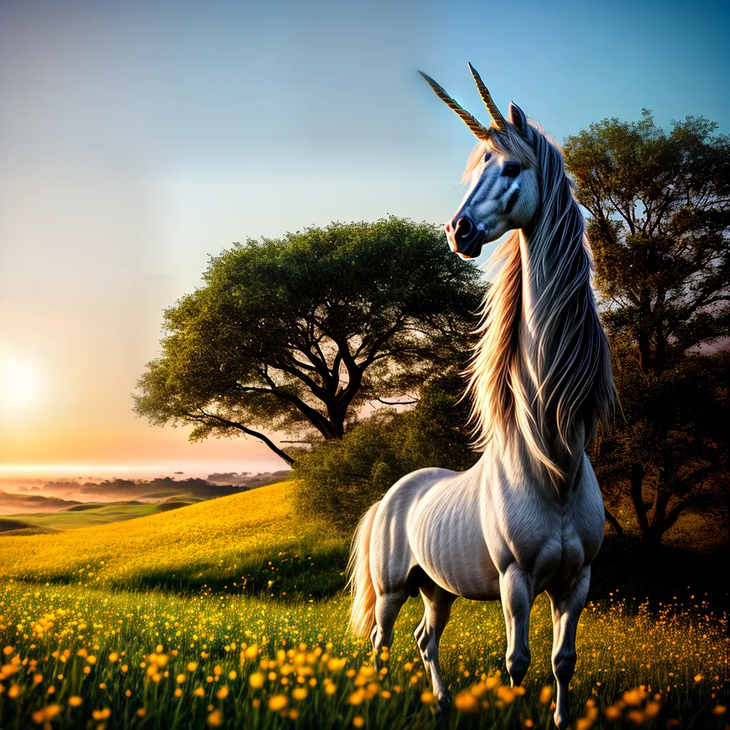 Desvendando o Simbolismo do Unicórnio nos Sonhos 4 Fotos unicornio campo flores horizonte
