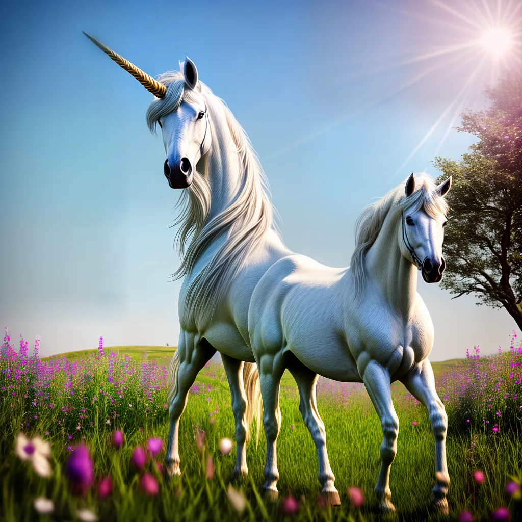 O Significado de Sonhar com Animais Fantásticos 5 Fotos unicornio campo flores magia 17