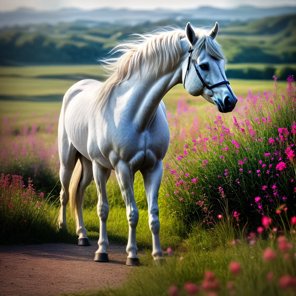 Desvendando o Simbolismo do Unicórnio nos Sonhos 3 Fotos unicornio campo flores magia 6