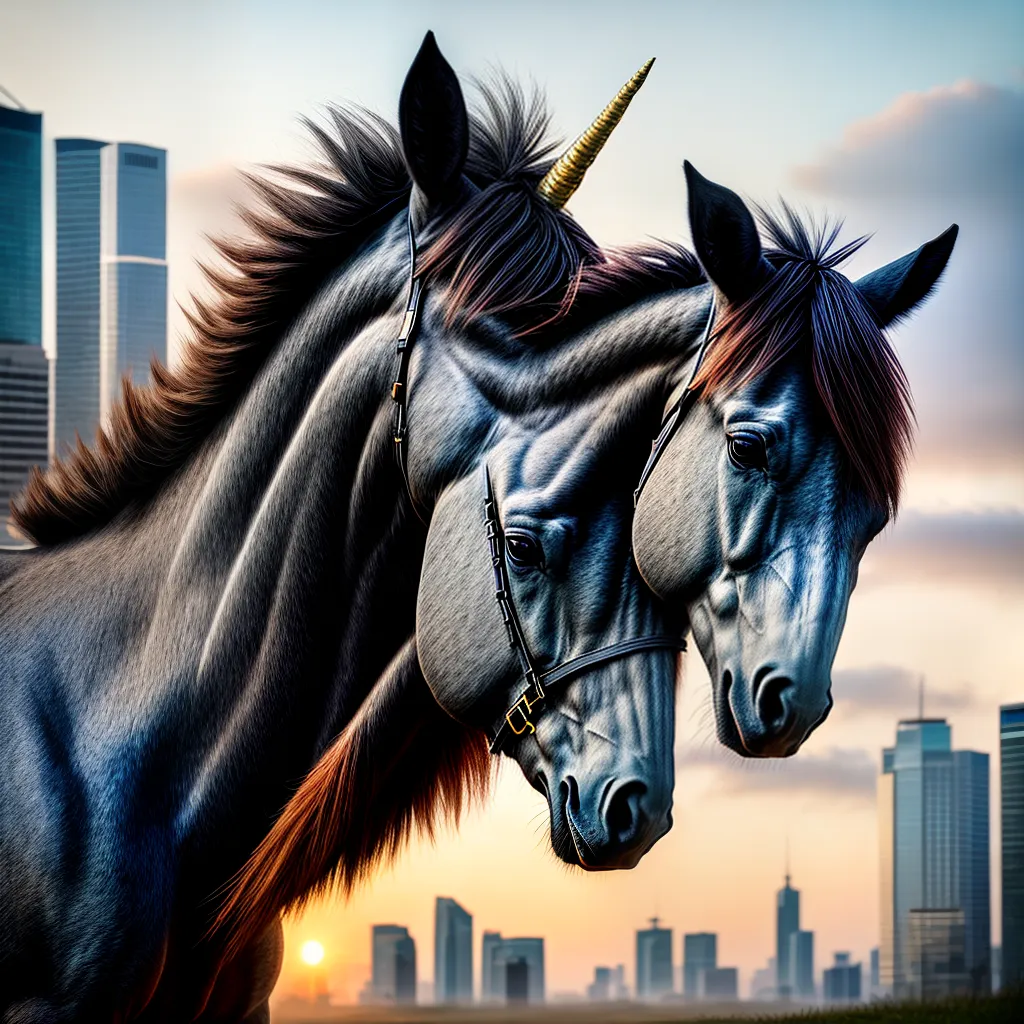 Fotos unicornio cidade magia aventura