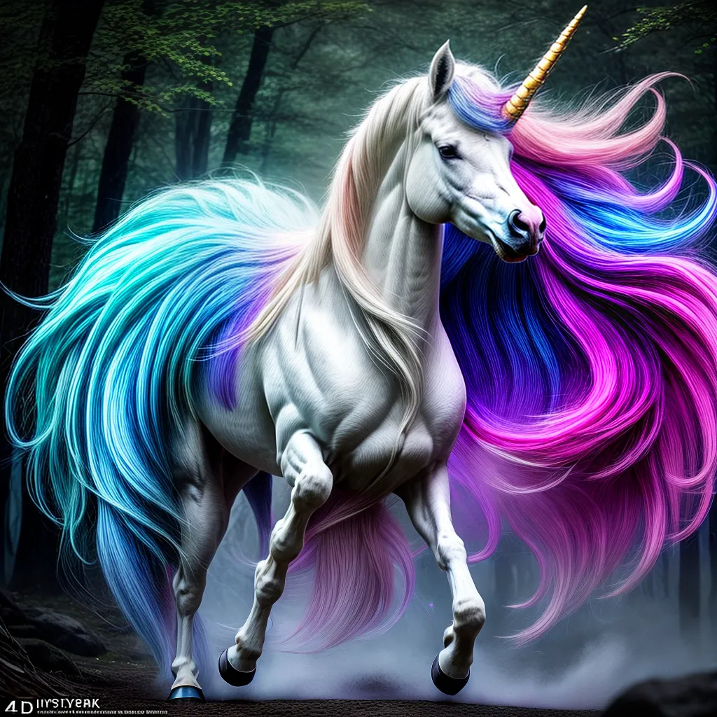 Fotos unicornio floresta imaginacao hibridismo