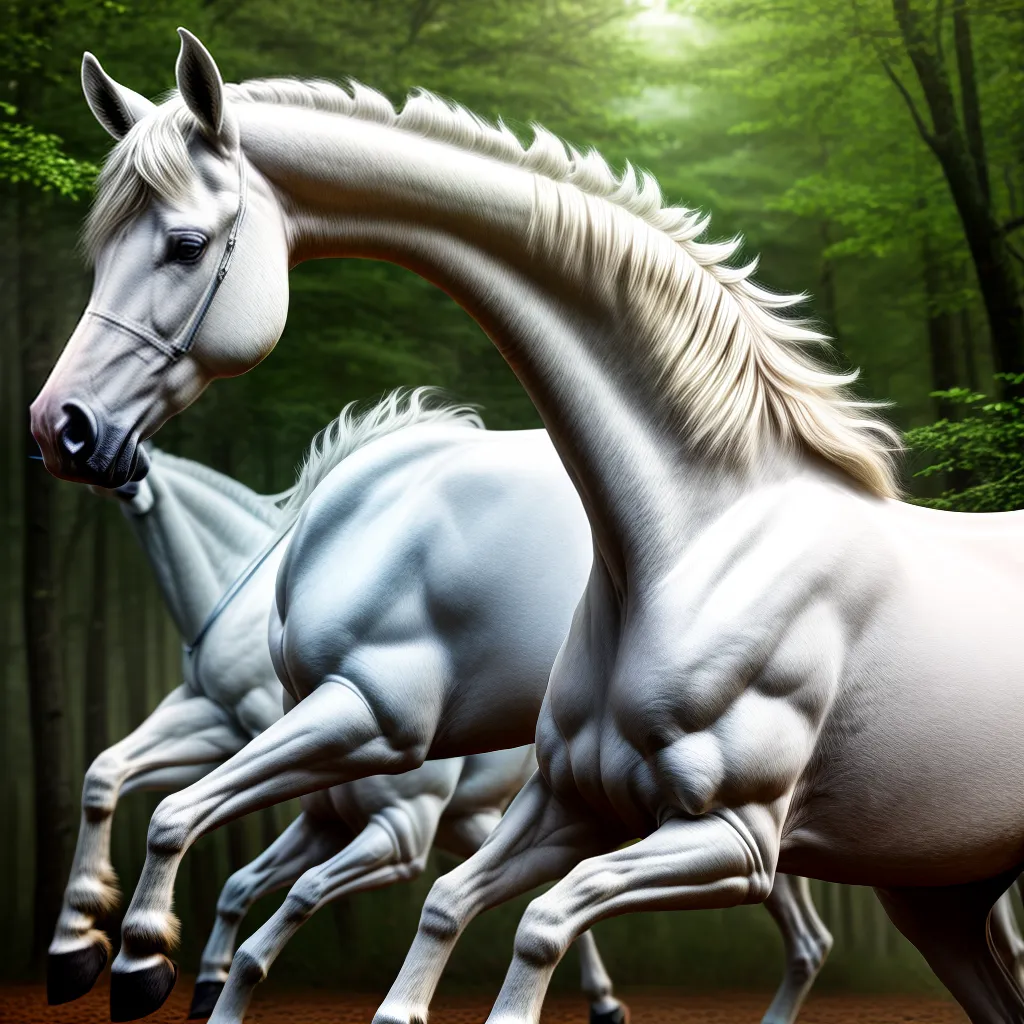 Fotos unicornio floresta magica pureza