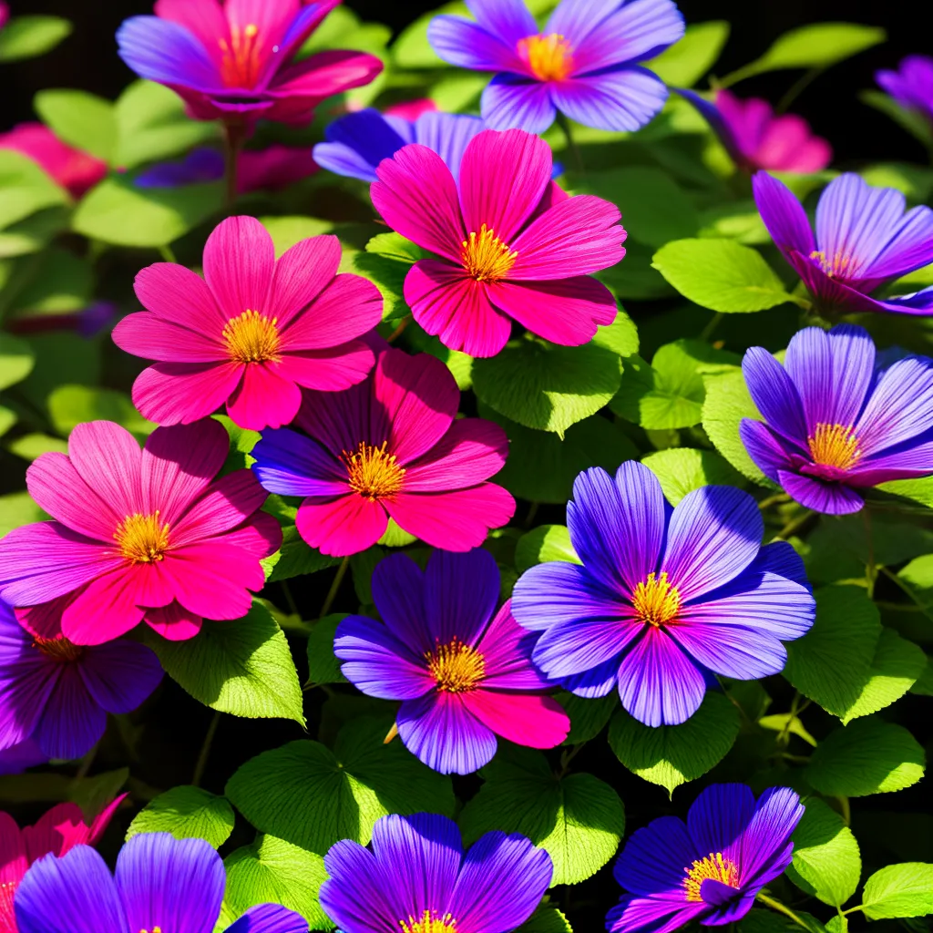 Fotos universo colorido flores interior