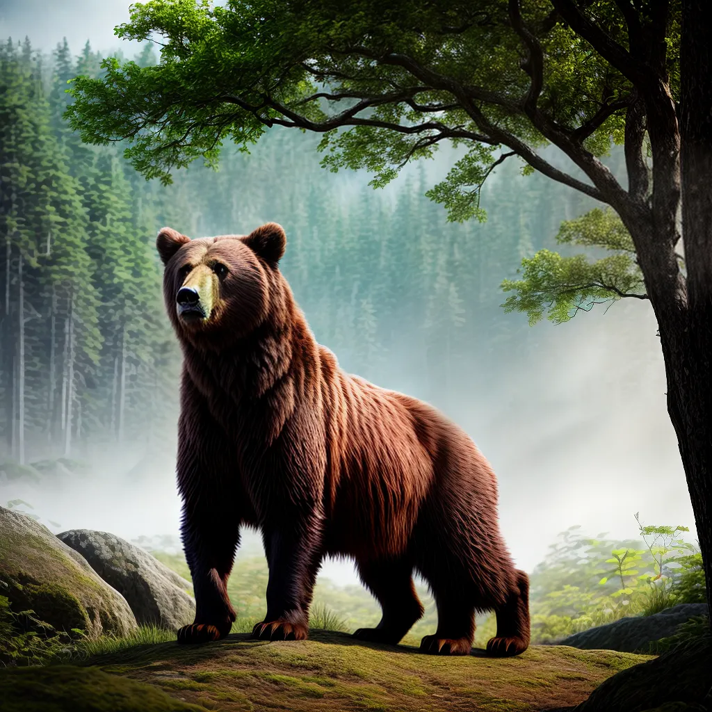 Simples e Onipresente: Significado dos sonhos com Ursos 4 Fotos urso floresta forca instintos