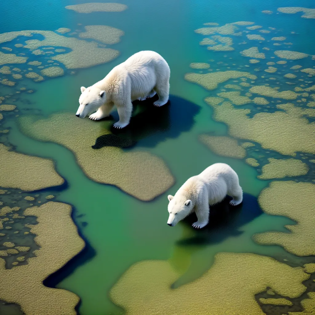 O Significado por Trás dos Sonhos com Animais em Extinção e a Preservação do Meio Ambiente 2 Fotos urso polar iceberg derretendo oceano vazio