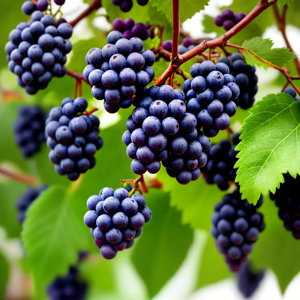 Descubra o Significado de Sonhar com Uvas Maduras 5 Fotos uva madura vibrante folhas verdes
