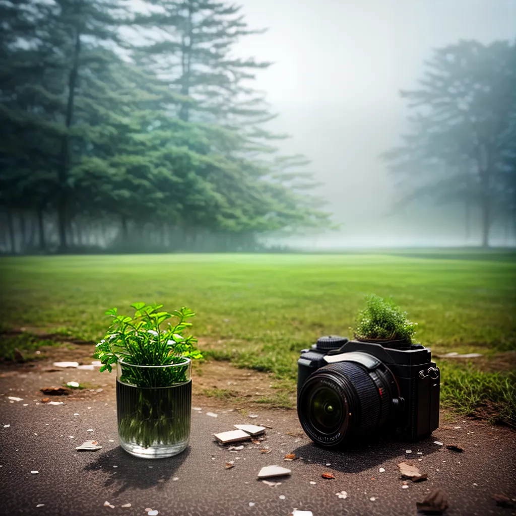 Fotos vaso quebrado planta verde