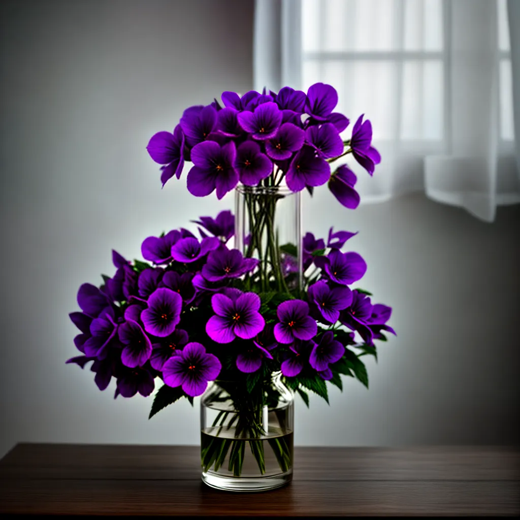 Fotos vaso violetas roxas sombra sonhos