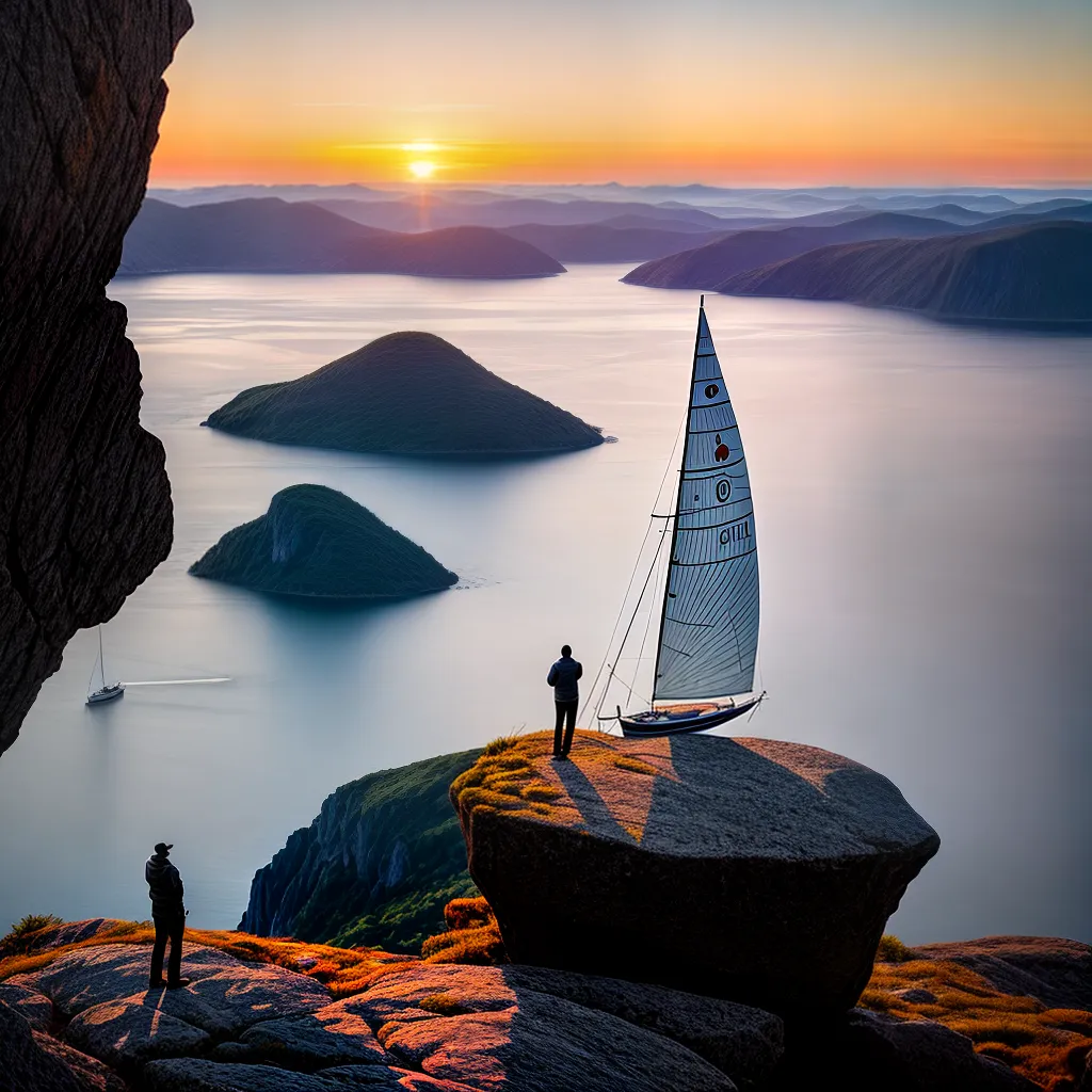 Fotos veleiro paz por do sol espiritualidade