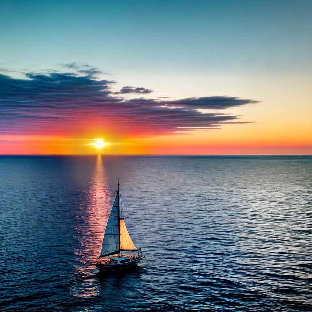Embarcação: Desvendando os mistérios dos sonhos com barcos 4 Fotos veleiro por do sol gaivotas jornada